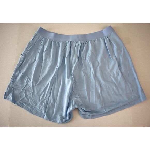 Jambys Unisex Sz 2XL Cerulean Blue Soft Breathable Boxer Shorts w/Pockets - Picture 2 of 10